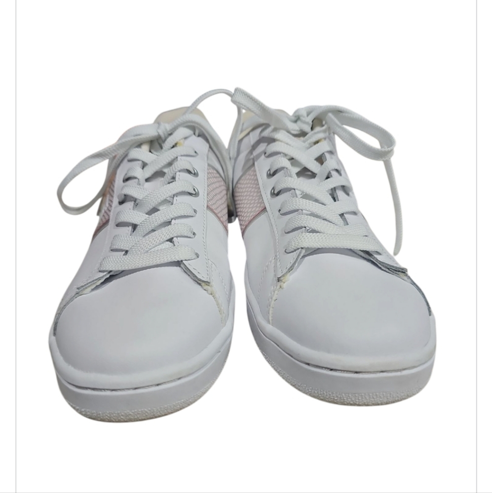 K-Swiss Tennis Shoes/Sneakers Women's Size 9 Leather White/Pink Accent EUC - Picture 10 of 13
